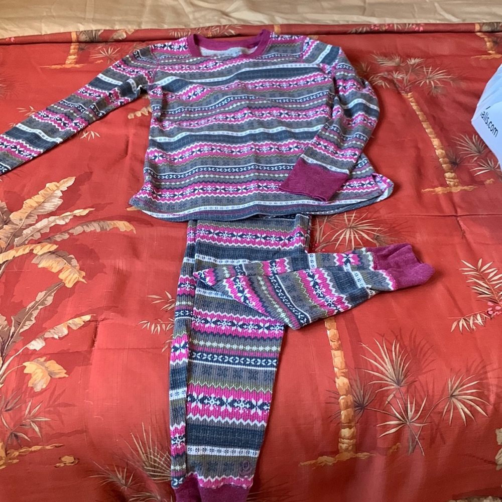 Cozy and Comfy Cuddle Duds thermal pj’s